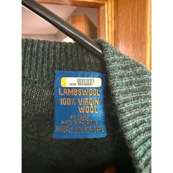 Pendelton Green 100% lambswool sweater Vest men’s M - Picture 3 of 4